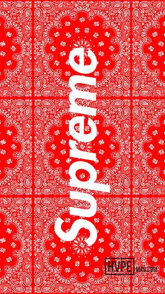 Red Bandana Logo, Supreme Bandana HD phone wallpaper