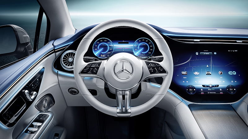 Mercedes-Benz EQE 350 AMG Line Edition 1 2022 Interior, HD wallpaper