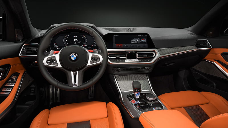 BMW M3 Competition 2020 Interior, HD wallpaper