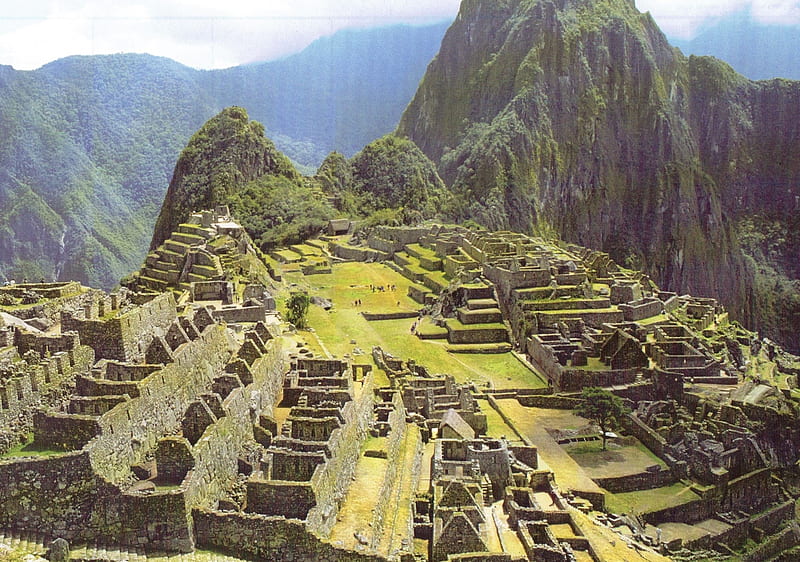 Huayna-Picchu-Mountain-Machu-Picchu-Peru-Sth-America, mountain, ruins, steep, Peru, HD wallpaper