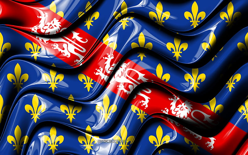La Marche flag Provinces of France, administrative districts, Flag of La Marche, 3D art, La Marche, french provinces, La Marche 3D flag, France, Europe, HD wallpaper