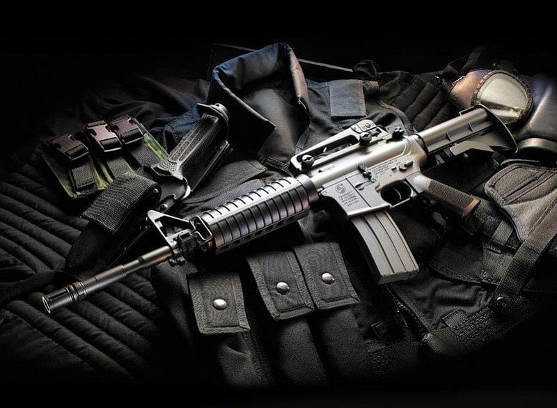 M4, guns, weapons, gun m16, HD wallpaper