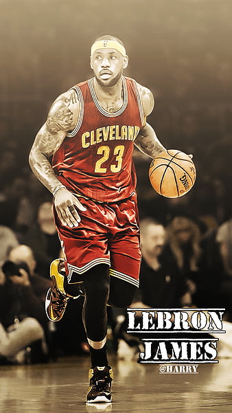 Download LeBron James proudly wearing the Cleveland Cavaliers jersey  Wallpaper