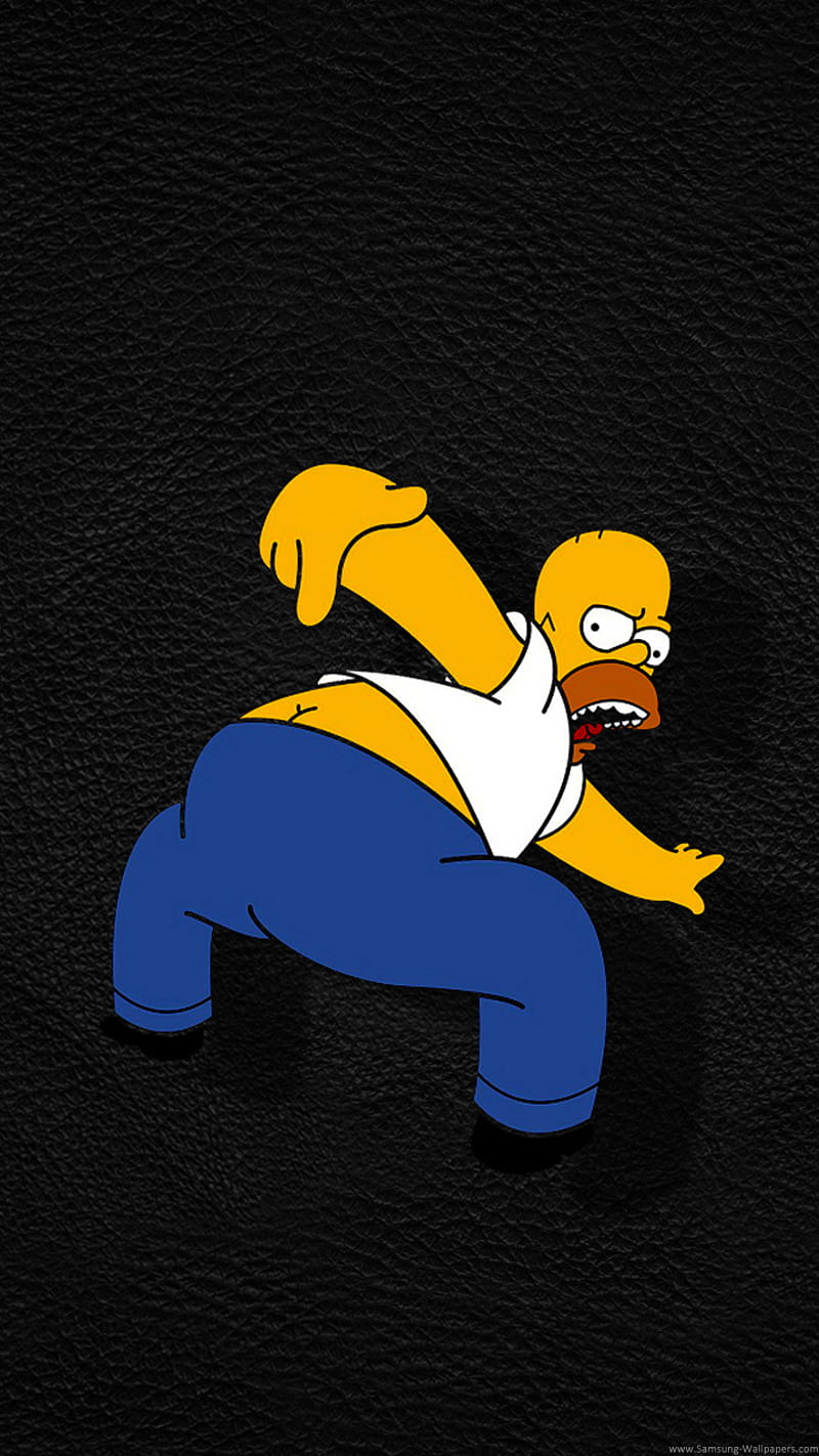Simpsons, black, cartoon, comedy, funny, HD phone wallpaper | Peakpx