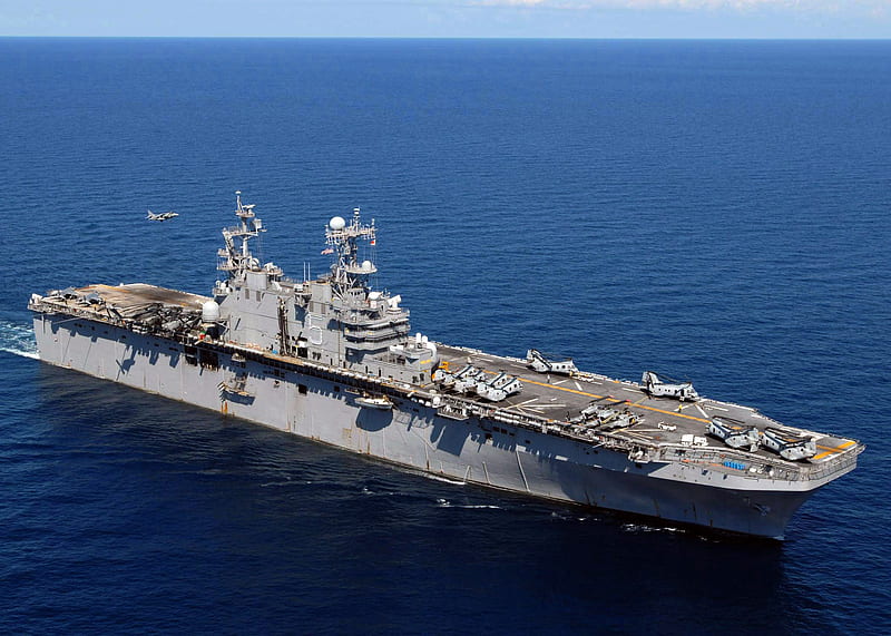 USS Peleliu (LHA-5), guerra, ship, peleliu, amphibious, assault, navy, HD wallpaper