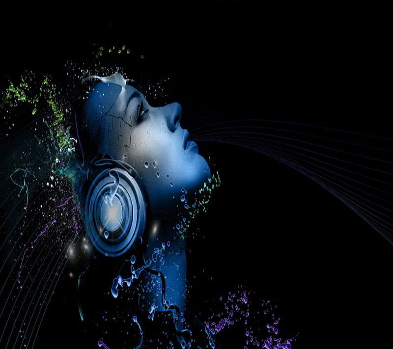 Digital Art Music 3D, 2014, cool, effect, girl, new, nice, view, visual ...