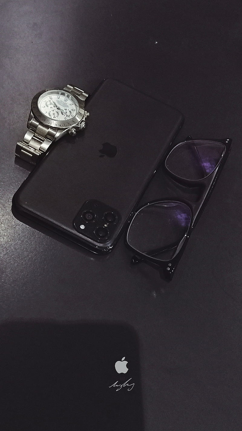 Iphone 11, apple, iphone, phone, ray ban, rolex watch, HD phone wallpaper