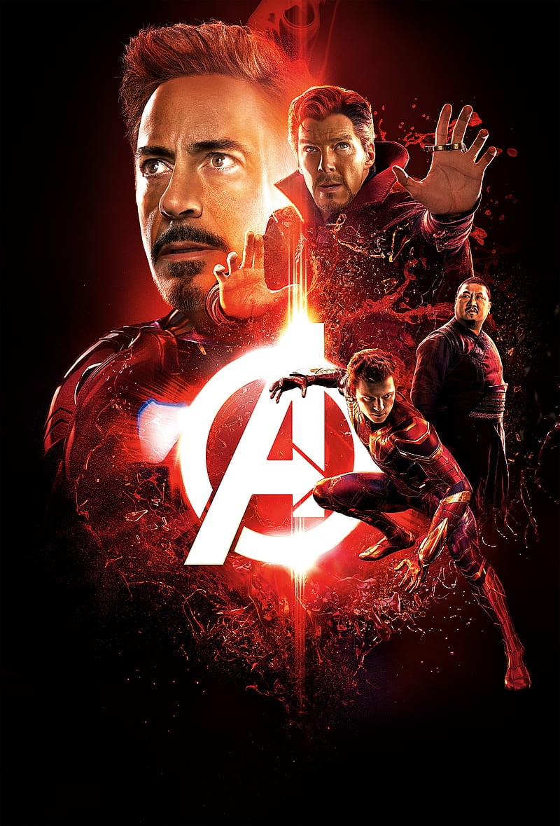 avengers 3, dr strange, infinity war, iron man, movie, spider man, wars, HD phone wallpaper