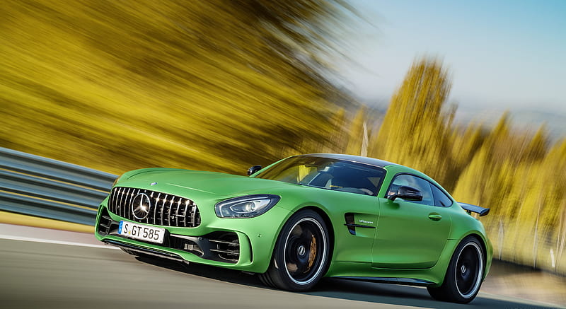 2017 Mercedes Amg Gt R At The Nurburgring Color Green Hell Magno Front Three Quarter Hd