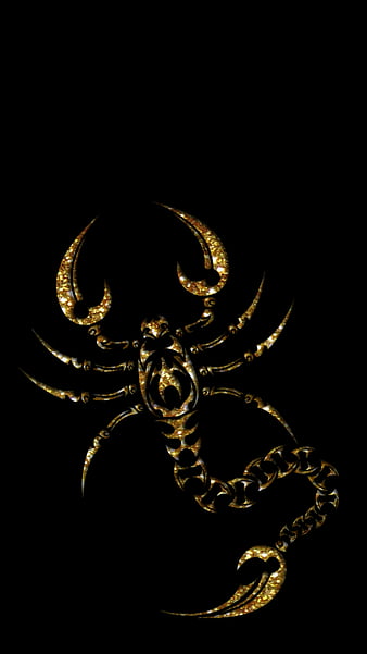 HD wallpaper golden scorpion black gold black thumbnail