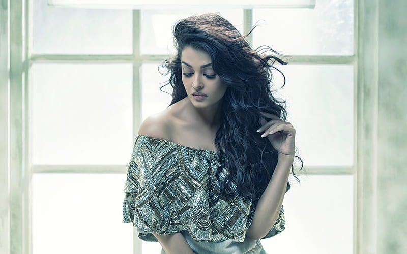 Aishwarya Rai Bachchan, Indian actress, model, brunette, bollywood, beautiful woman, portrait, Aishwarya Rai, HD wallpaper