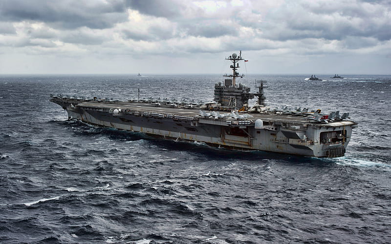USS George Washington, CVN-73, aircraft carrier, United States Navy, US army, battleship, US Navy, Nimitz-class, USS George Washington CVN-73, HD wallpaper