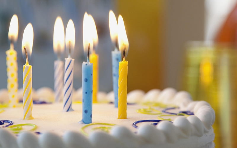 Birtay cake Candles-High Quality, HD wallpaper