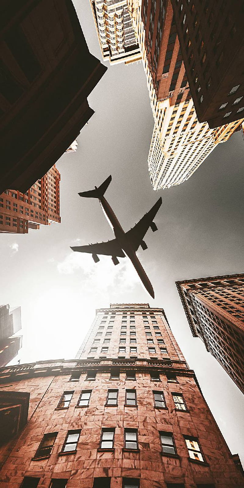 Drone, city, wonderful, plane, HD phone wallpaper