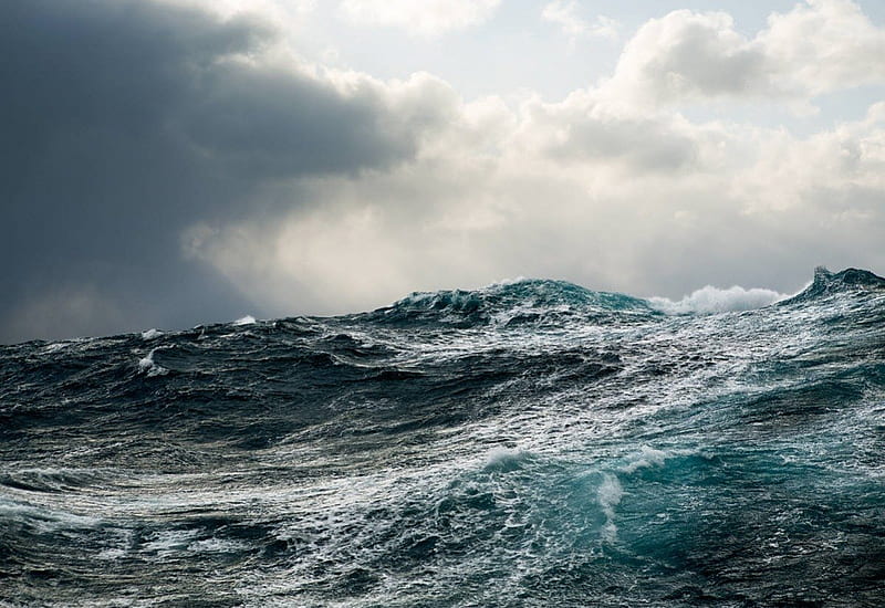 Raging Seas, seas, hurricane, ocean, waves, storm, chop, rough, HD wallpaper
