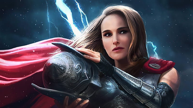 Movie, Thor: Love and Thunder, Natalie Portman, Jane Foster, Mjölnir, Lady  Thor, HD wallpaper | Peakpx