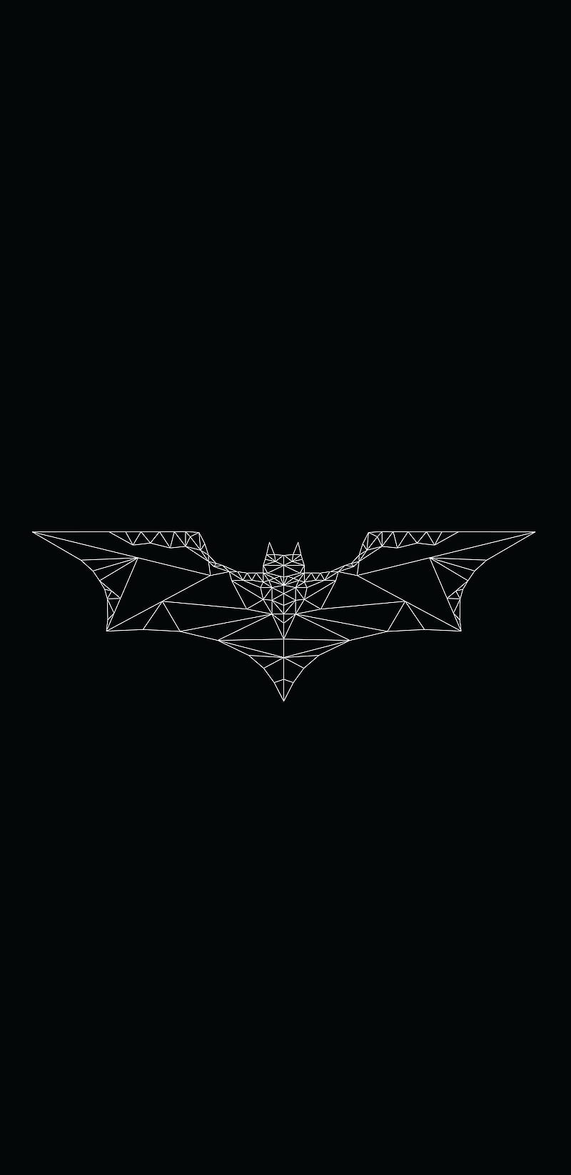 Webbed Bat, amoled, batman, broken, dark, poly, polyart, polygon, spider, spiderman, HD phone wallpaper