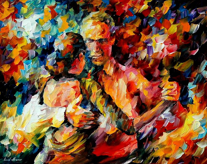 Leonid Afremov - Tango, art, tango, music, man, woman, painting, passion, dance, leonid afremov, couple, HD wallpaper
