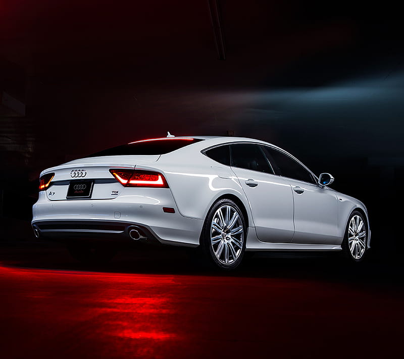 Audi A7, car, new, white, HD wallpaper