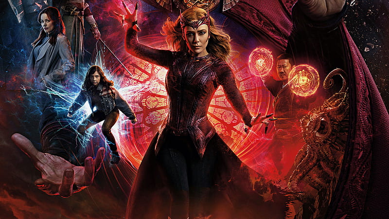 Movie, Doctor Strange in the Multiverse of Madness, Scarlet Witch , Elizabeth Olsen, HD wallpaper