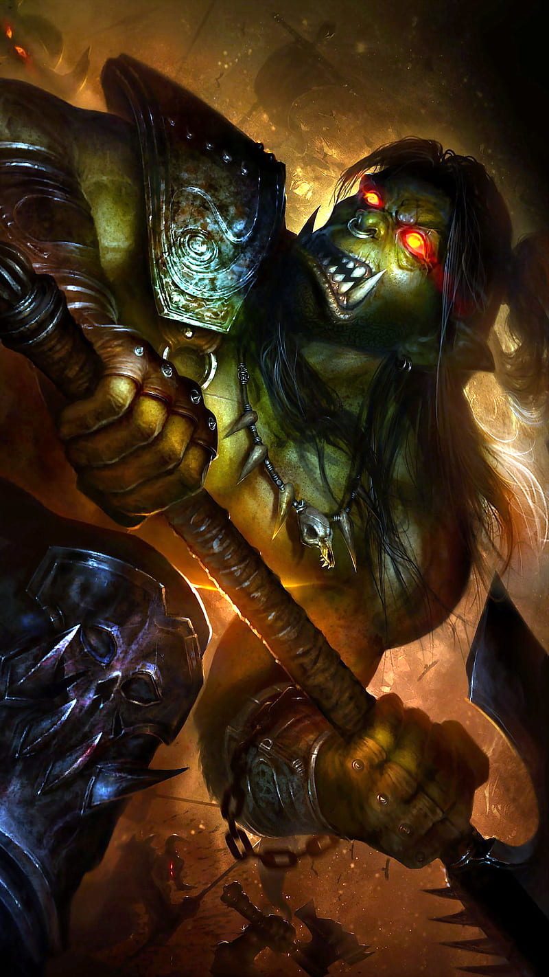Warcraft, black, god, good, hulk, king, marvel, panther, shadow, shell, guerra, HD phone wallpaper