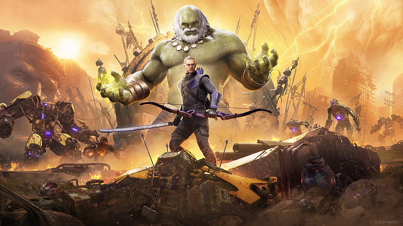 Old Hulk and Hawkeye Marvels Avengers, HD wallpaper