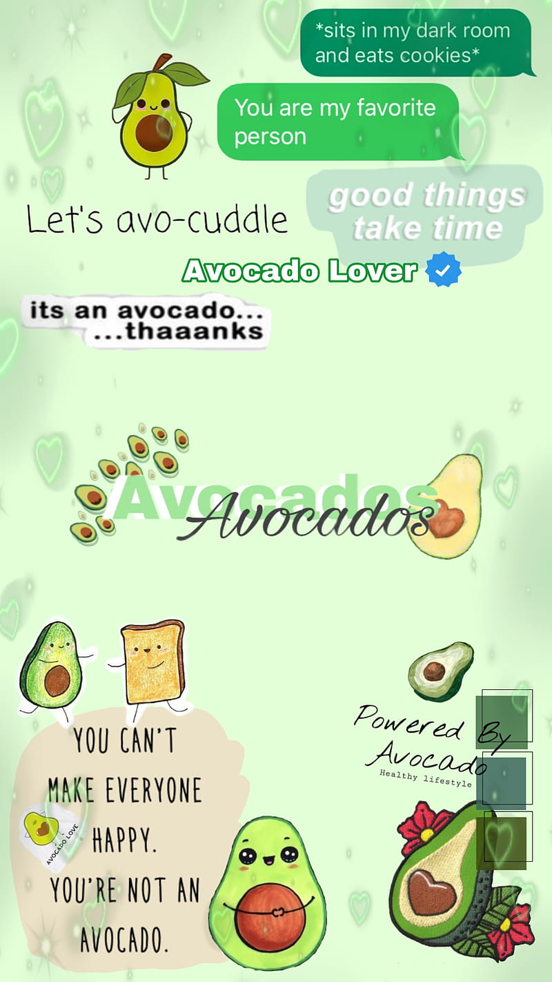 Avocado, aesthetic, cute, HD phone wallpaper | Peakpx