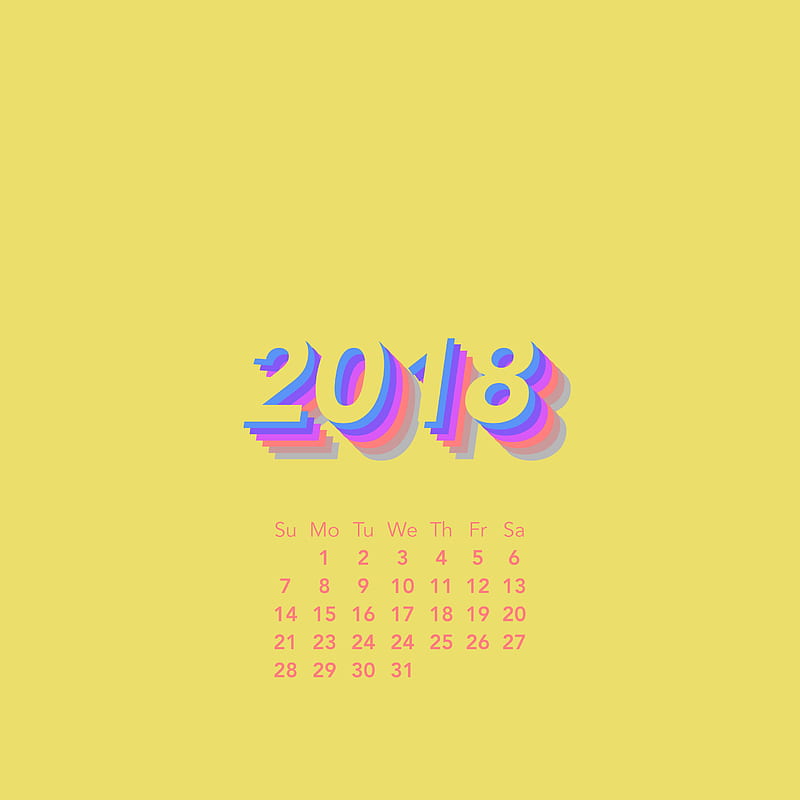 Shades of 2018, january, jan, calendars, winter, HD phone wallpaper