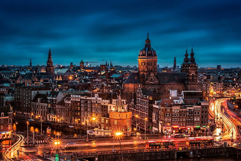 Amsterdam (Nederland), Cities, Holland, Nederland, Amsterdam, Noord, City, HD wallpaper
