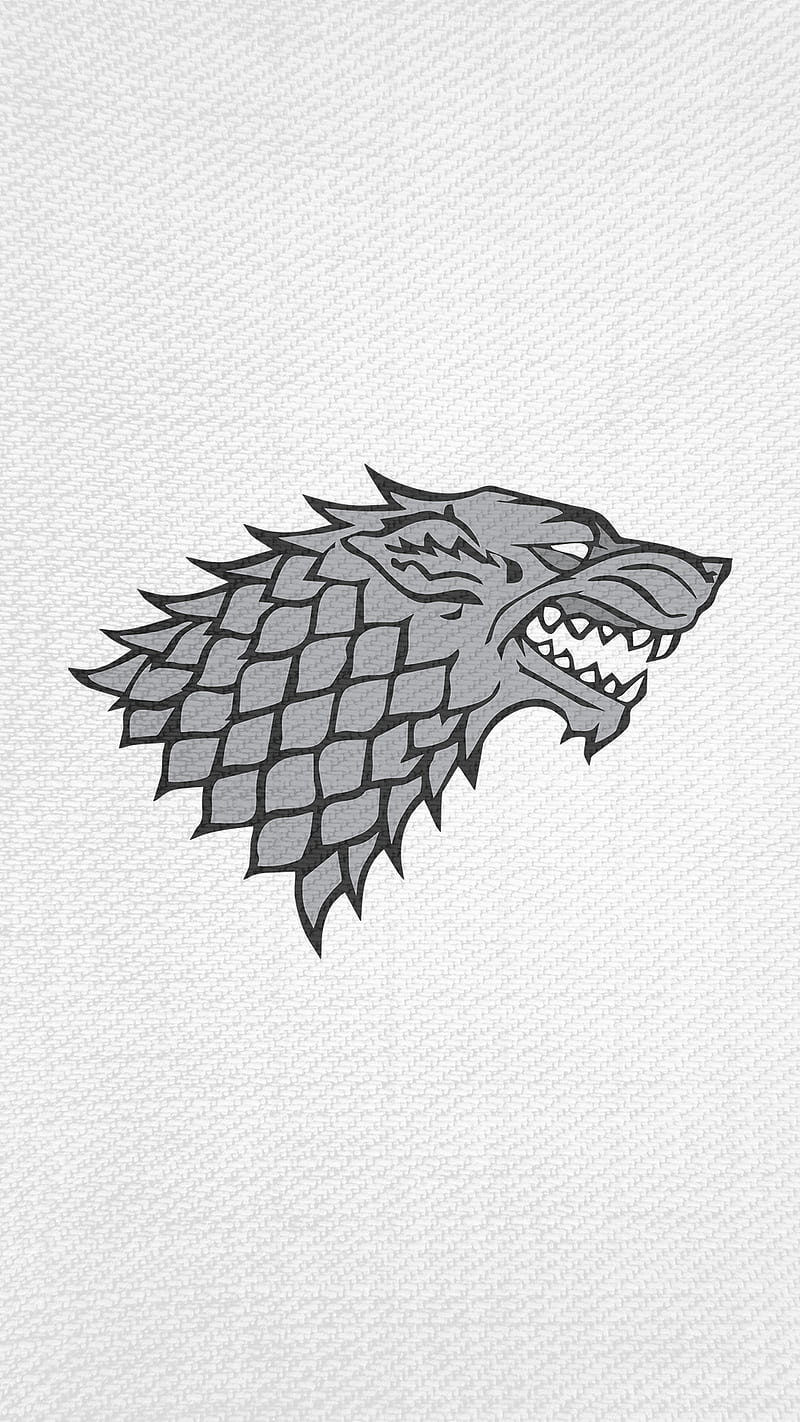 House Stark Banner, banner, direwolf, game of thrones, house stark, HD phone wallpaper