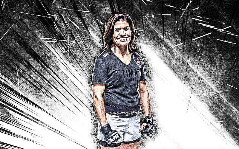 Jessica Aguilar, grunge art, American fighters, MMA, UFC, female fighters, Mixed martial arts, white abstract rays, Jessica Aguilar , UFC fighters, Jag, MMA fighters, HD wallpaper