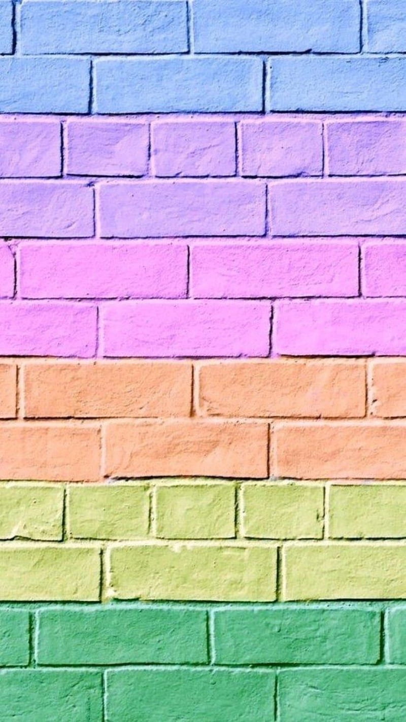 Instagram. Rainbow, Brick, Brick background, Cute Brick, HD phone wallpaper  | Peakpx