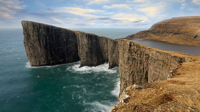 Earth, Coastline, Coast, Faroe Islands, Rock, Sea, HD wallpaper