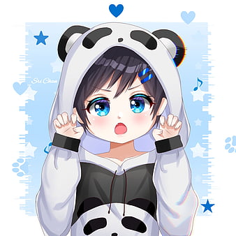 cute panda anime wallpaper