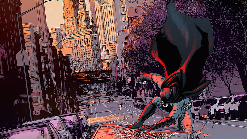 Batman In Nyc , batman, superheroes, artist, artwork, digital-art, HD wallpaper