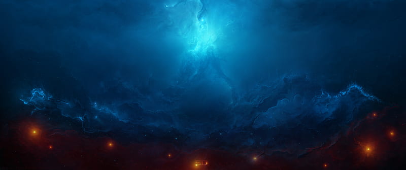 Nebula Digital Universe, nebula, digital-universe, artist, artwork, digital-art, HD wallpaper