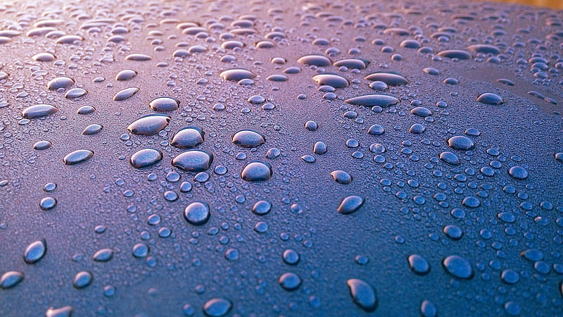 surface, water drops, reflection, rain, Others, HD wallpaper