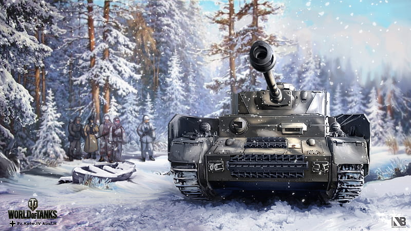 World Of Tanks Tank On Snow Covered Mountain With Background Of Snow Covered Trees World Of Tanks Games, HD wallpaper