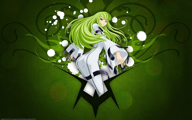 Code Geass: Lelouch of the Rebellion, code geass, cc, lelouch of the rebellion, anime girl, green hair green, c c, HD wallpaper