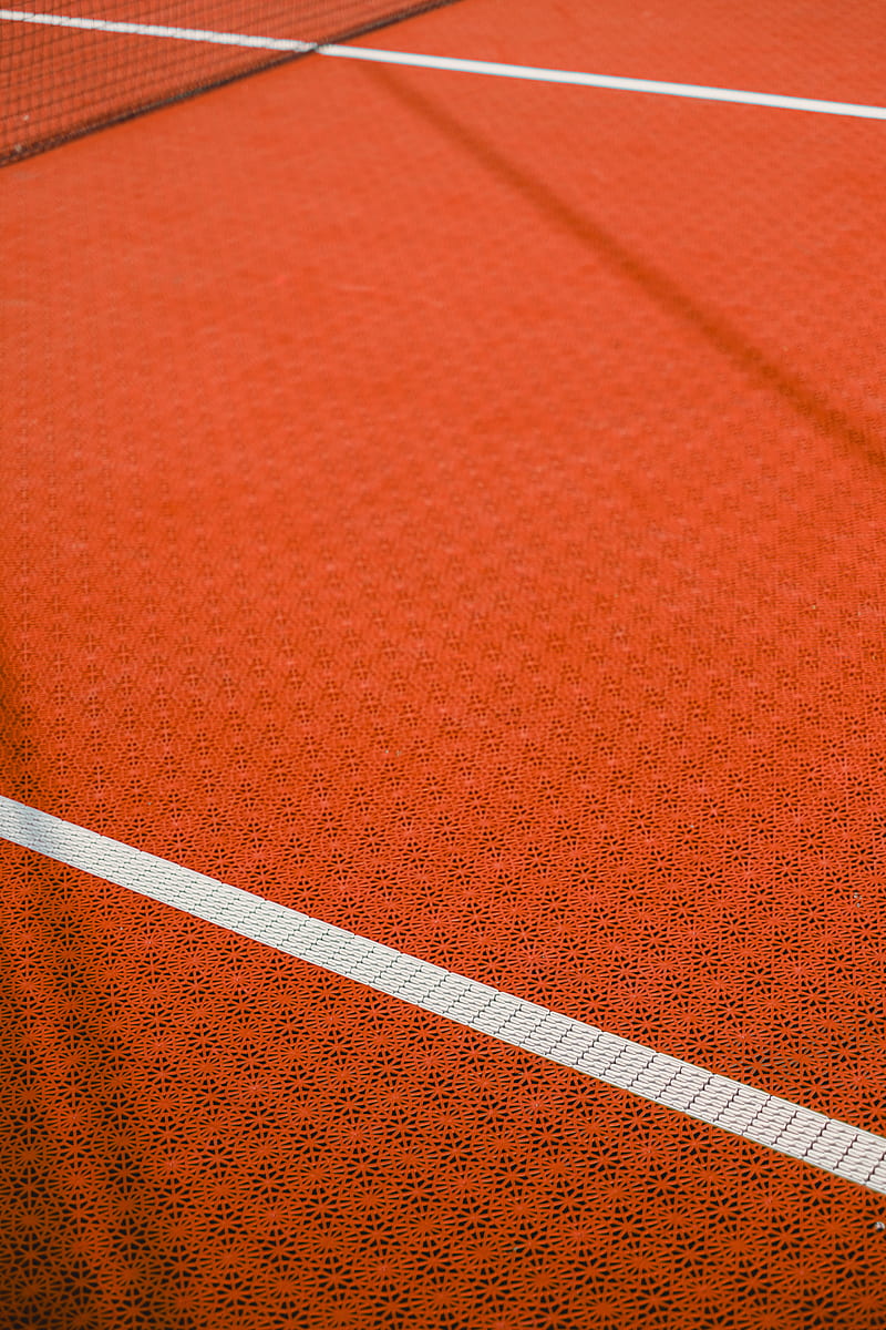 tennis court, court, texture, surface, marking, HD phone wallpaper