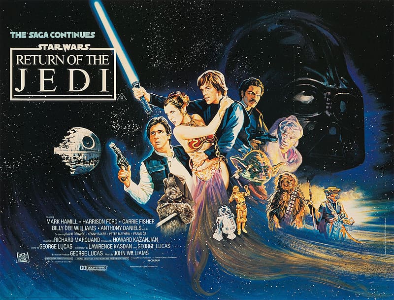 Star Wars, Movie, R2 D2, Chewbacca, Yoda, Luke Skywalker, C 3Po, Han Solo, Princess Leia, Star Wars Episode Vi: Return Of The Jedi, HD wallpaper