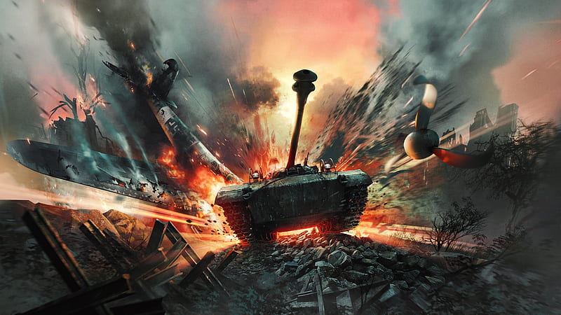 War Thunder tanks, 2016 games, HD wallpaper