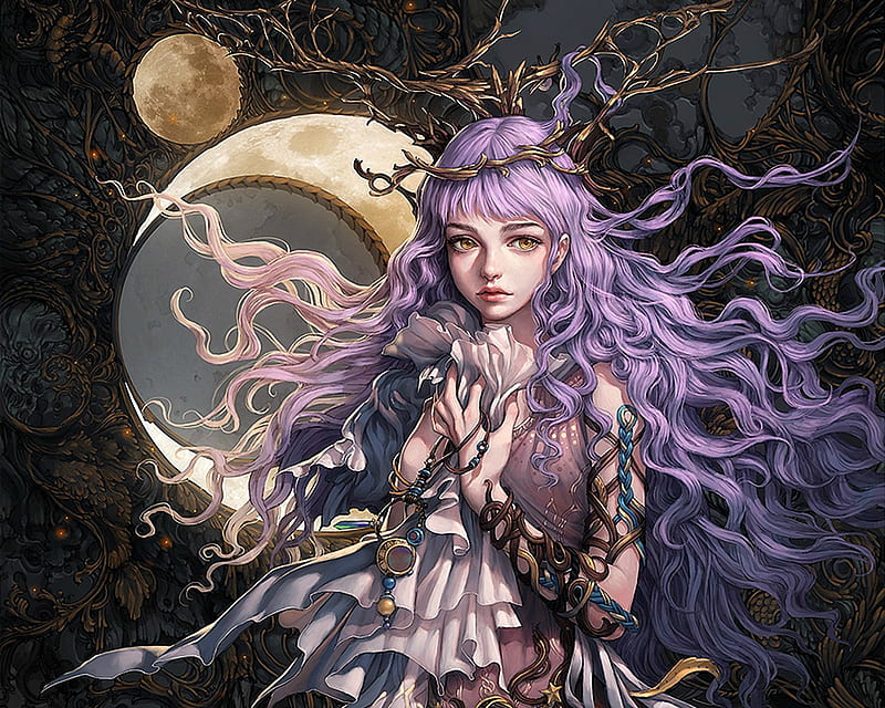 Great moon girl. Мун мейден. Yuan Liu. Норны картинки фэнтези. Мун мейден трейни.