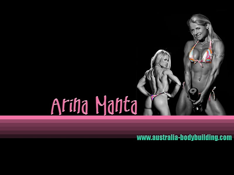 arnia manta, hottie, blonde, bodybuilder, muscular, HD wallpaper
