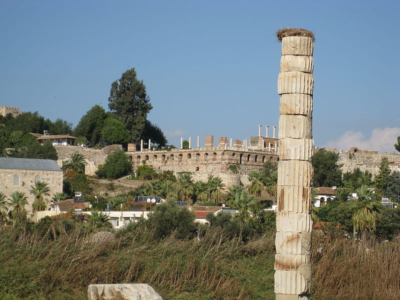 Artemis Temple, Temple of Artemis, HD wallpaper