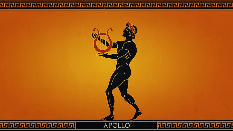 Apollo Solar deity Greek mythology Helios, others, miscellaneous, orange,  computer Wallpaper png | Klipartz