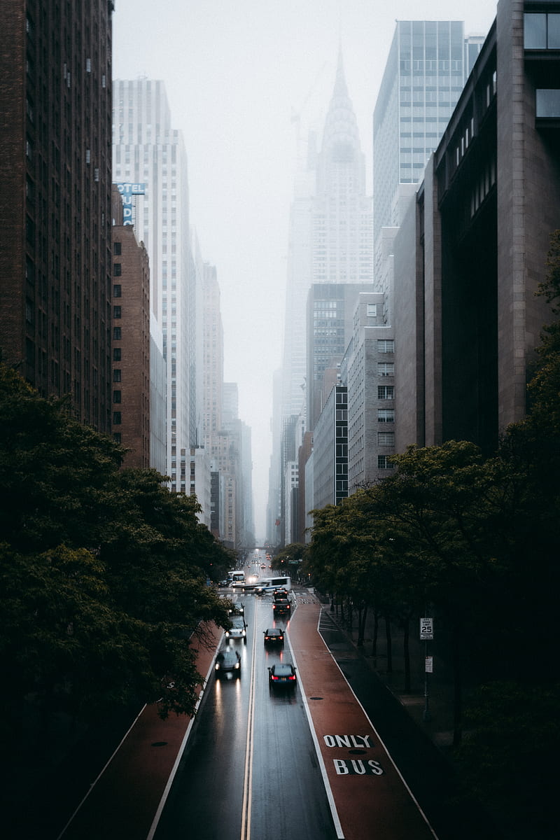 people walking on sidewalk near high rise buildings during daytime, HD phone wallpaper