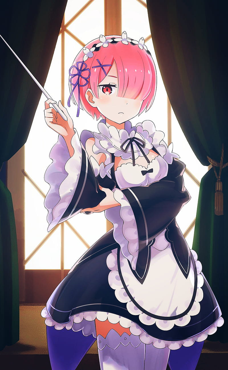 Beautiful Ram Waifu Cute Kawaii (Re Zero Anime RZ Girl)