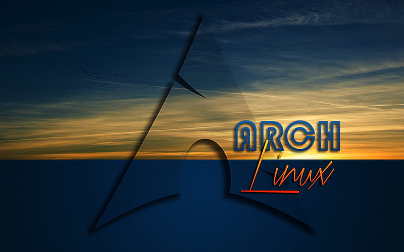 arch linux, didis, linux, arch, blue, HD wallpaper