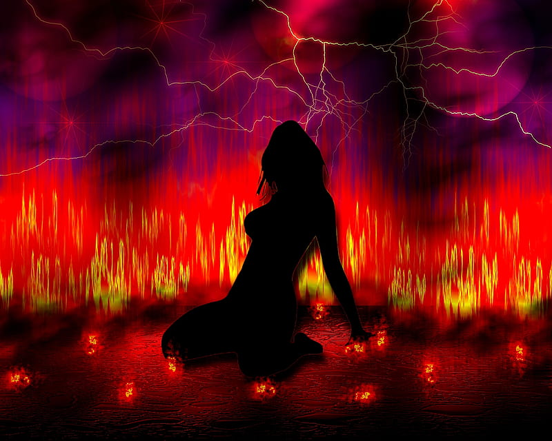 Hot, fire, 3d, flame, silhouette, abstract, woman, sexy, vector, HD  wallpaper | Peakpx